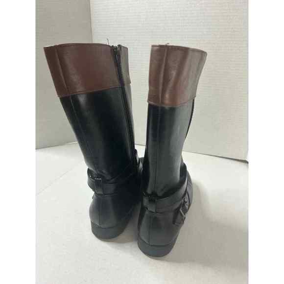 Arizona Black knee High Boots Low Heel Women Size 4M - Picture 7 of 13